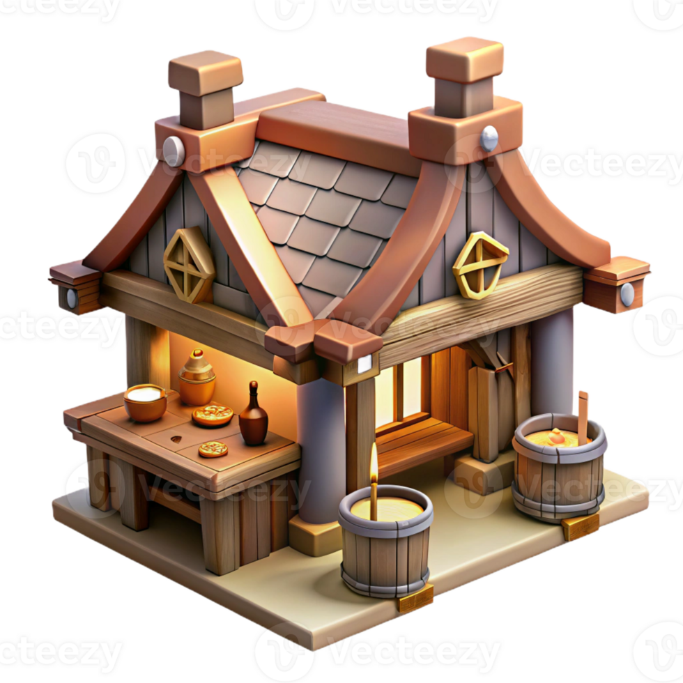 serene minimalist Sketch-style rendering of a medieval tavern, cross-hatching, ink lines, warm lighting authentic png