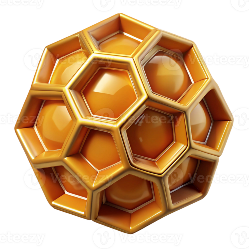 impressive artistic A close-up of a honeycomb, intricate geometric pattern, golden hues, macro photography original png