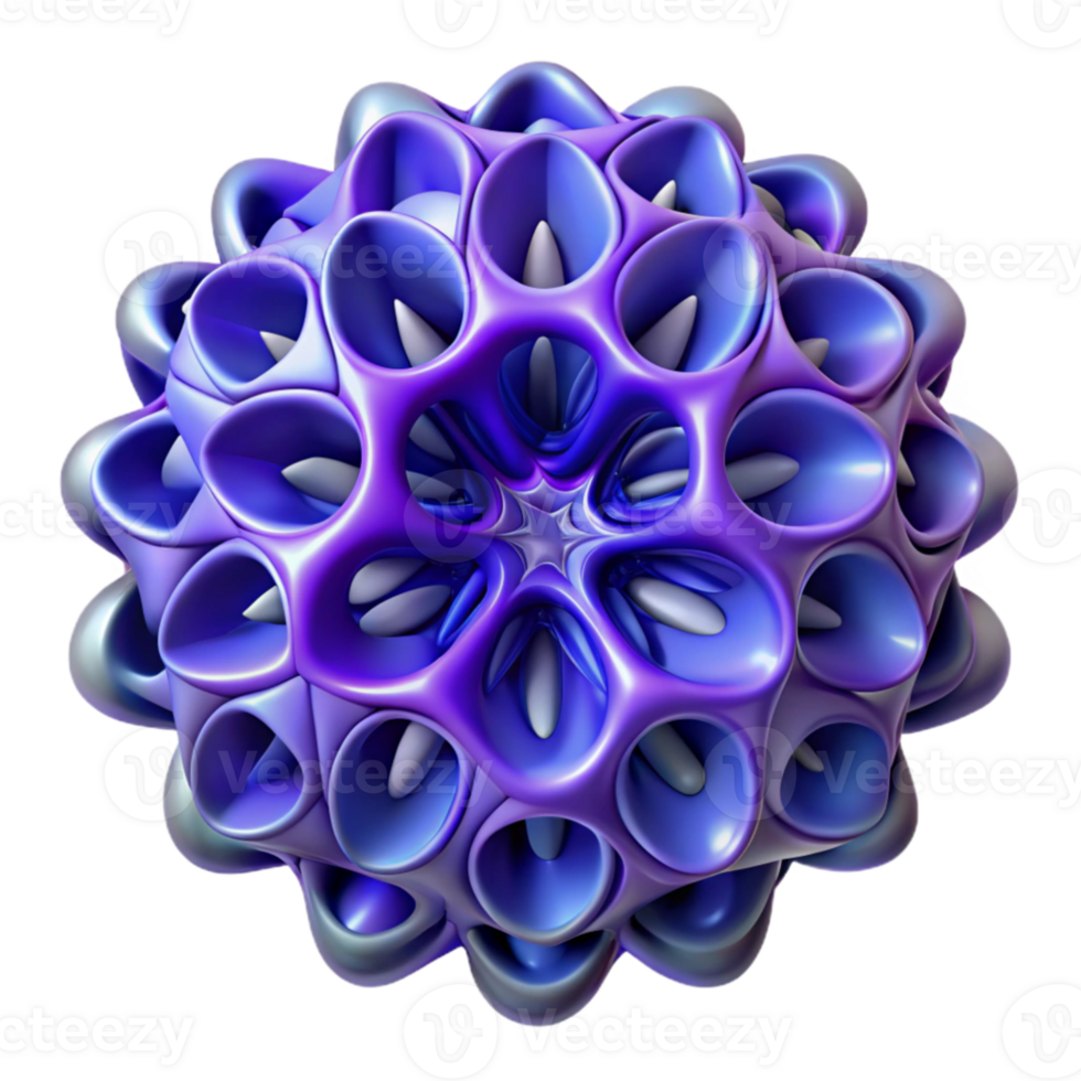 vibrant contemporary A complex network of fractal patterns, rendered in shades of deep blue and violet, illuminated by a cool, ethereal light, in a Mathematical Art style original png