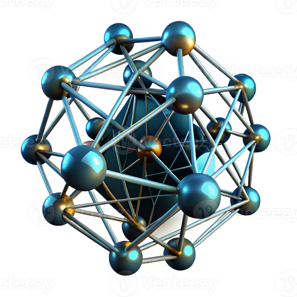 vibrant abstract A network of interconnected, glowing lines and nodes, forming a complex, abstract structure, with a dark, mysterious atmosphere exclusive png