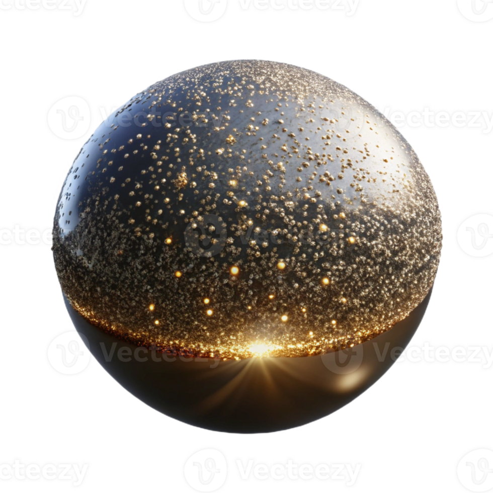 dramatic vintage A field of shimmering, metallic particles, suspended in a dark, void-like space, illuminated by a single, intense light source premium png