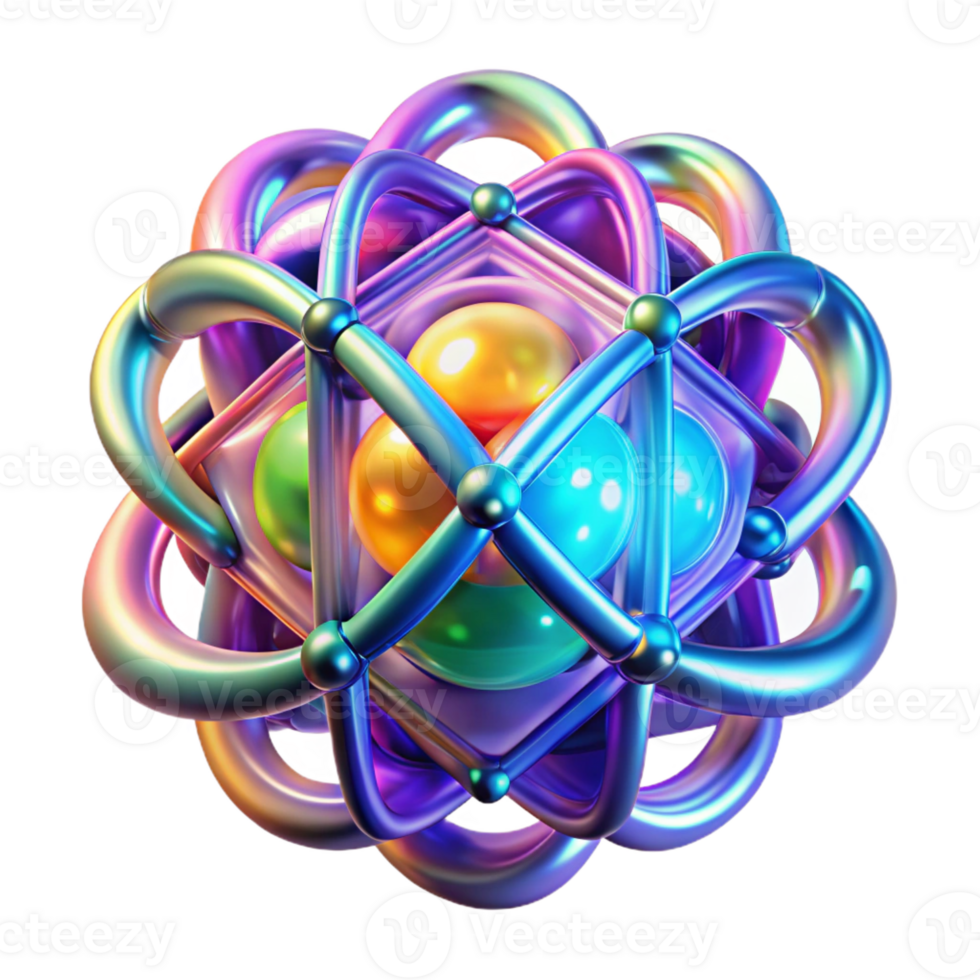 wonderful rustic A quantum computer core, glowing with intricate patterns of quantum entanglement, vibrant, multicolored lights, abstract art style authentic png