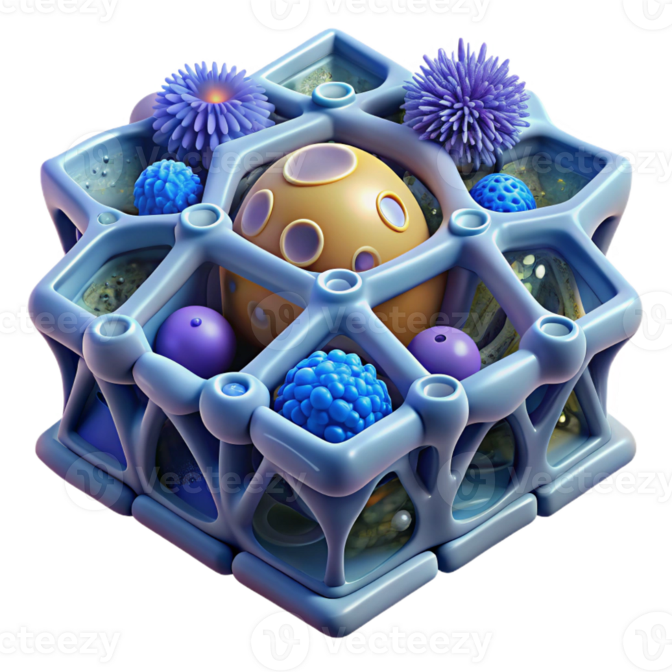 extraordinary vintage Microscopic architecture, intricate cellular structures, bioluminescent details, abstract art, 8k, authentic png