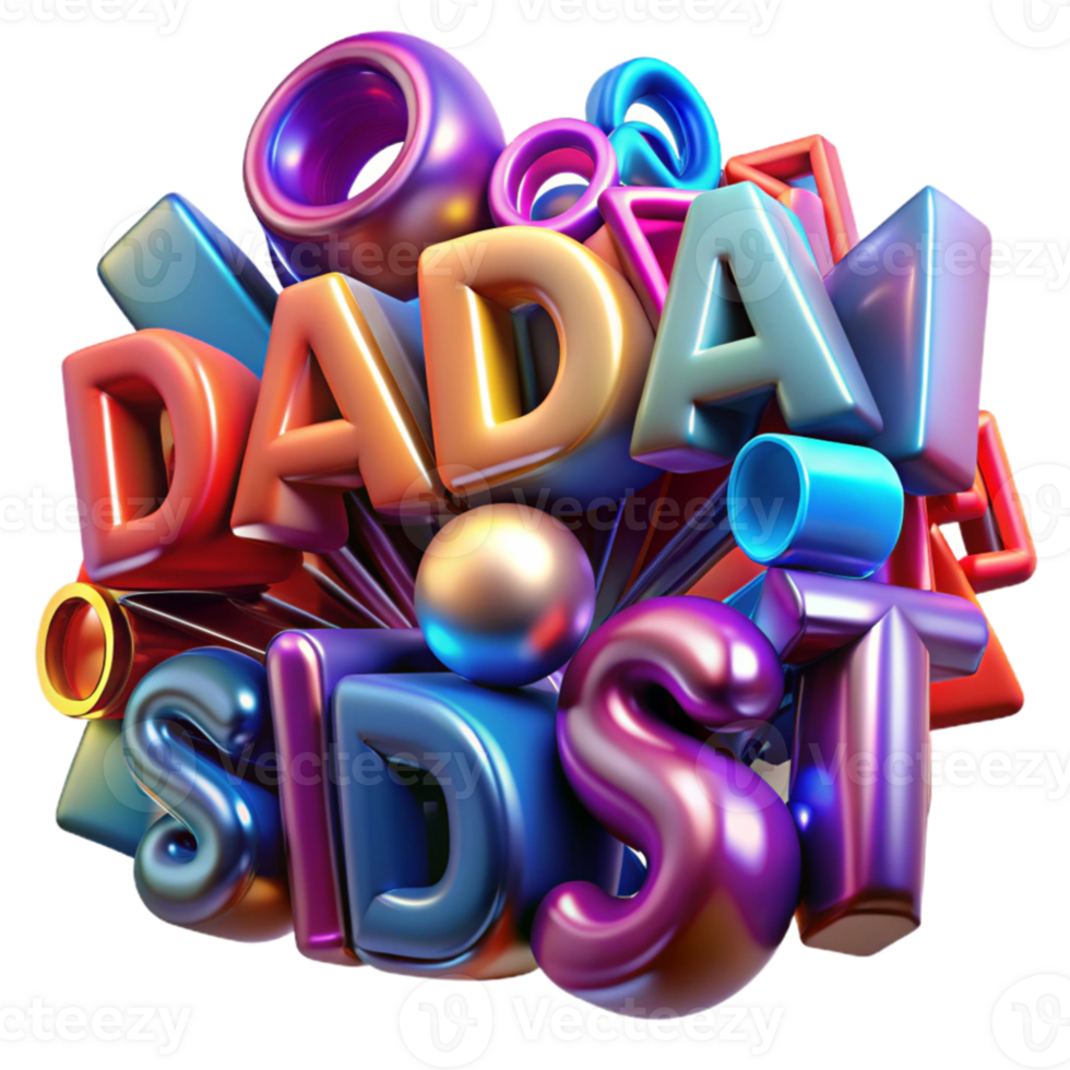 impressive modern A chaotic jumble of letters and symbols, rendered in vibrant graffiti-style, illuminated by a neon glow, in a Dadaist style detailed png
