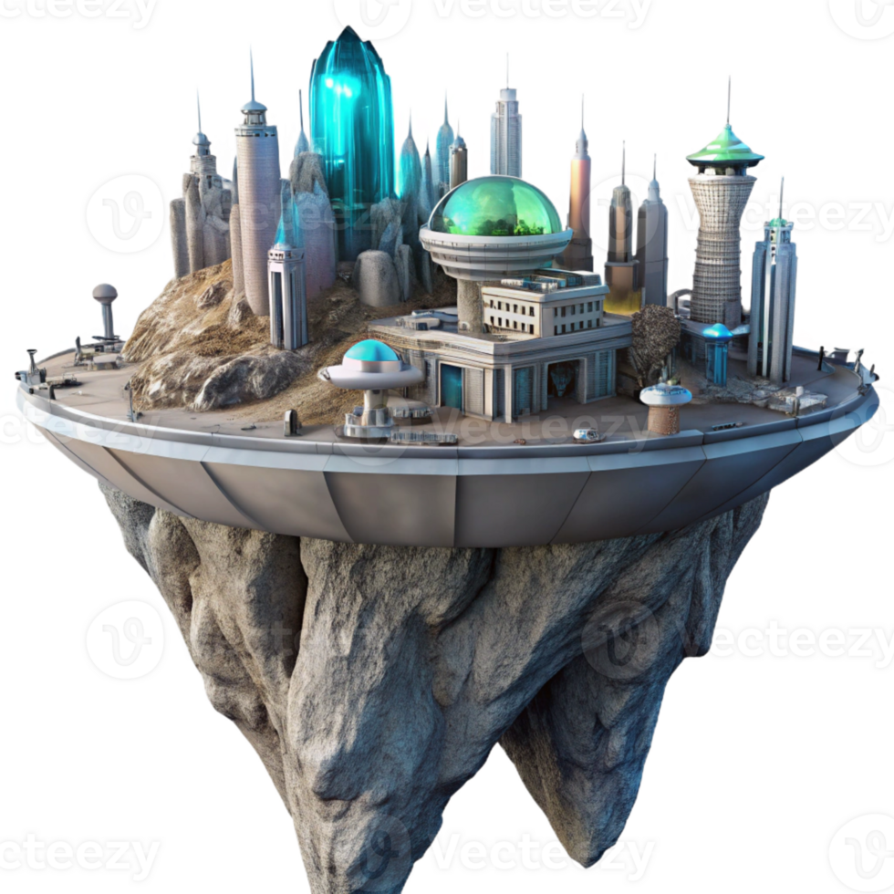 dramatic contemporary An alien city built into the side of a cliff on a distant planet. Sci-fi, intricate, ambient lighting genuine png
