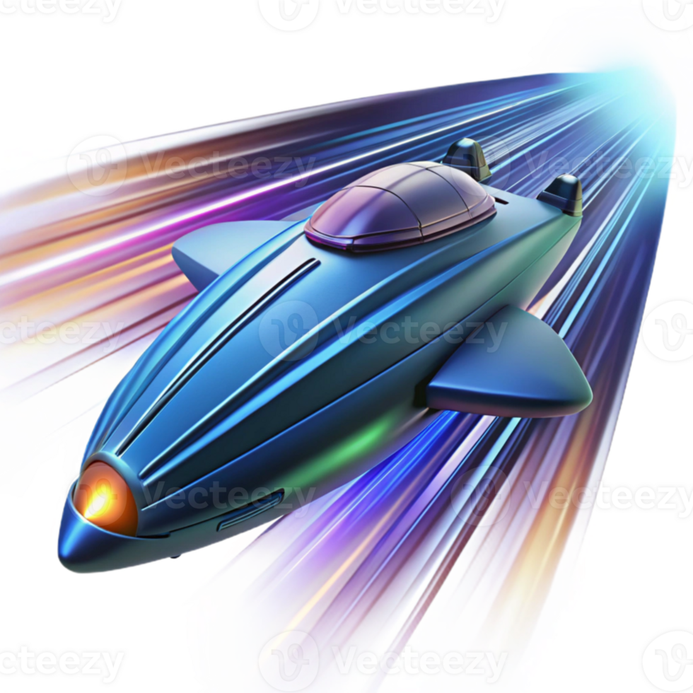 stunning rustic A spaceship entering warp speed, streaks of light blurring the background, dynamic composition, sci-fi artstation exclusive png