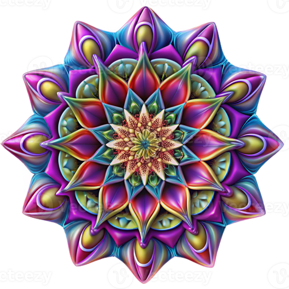 magnificent rustic A kaleidoscopic pattern of intricate, fractal designs, in vibrant, psychedelic colors, with a hypnotic, mesmerizing effect exclusive png
