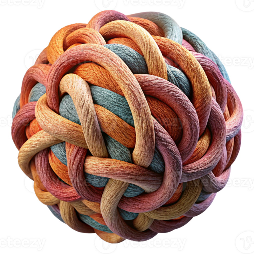 dramatic modern An intricate tapestry of interwoven threads and fibers, rendered in rich, textured colors, illuminated by a warm, diffused light, in a Fiber Art style original png