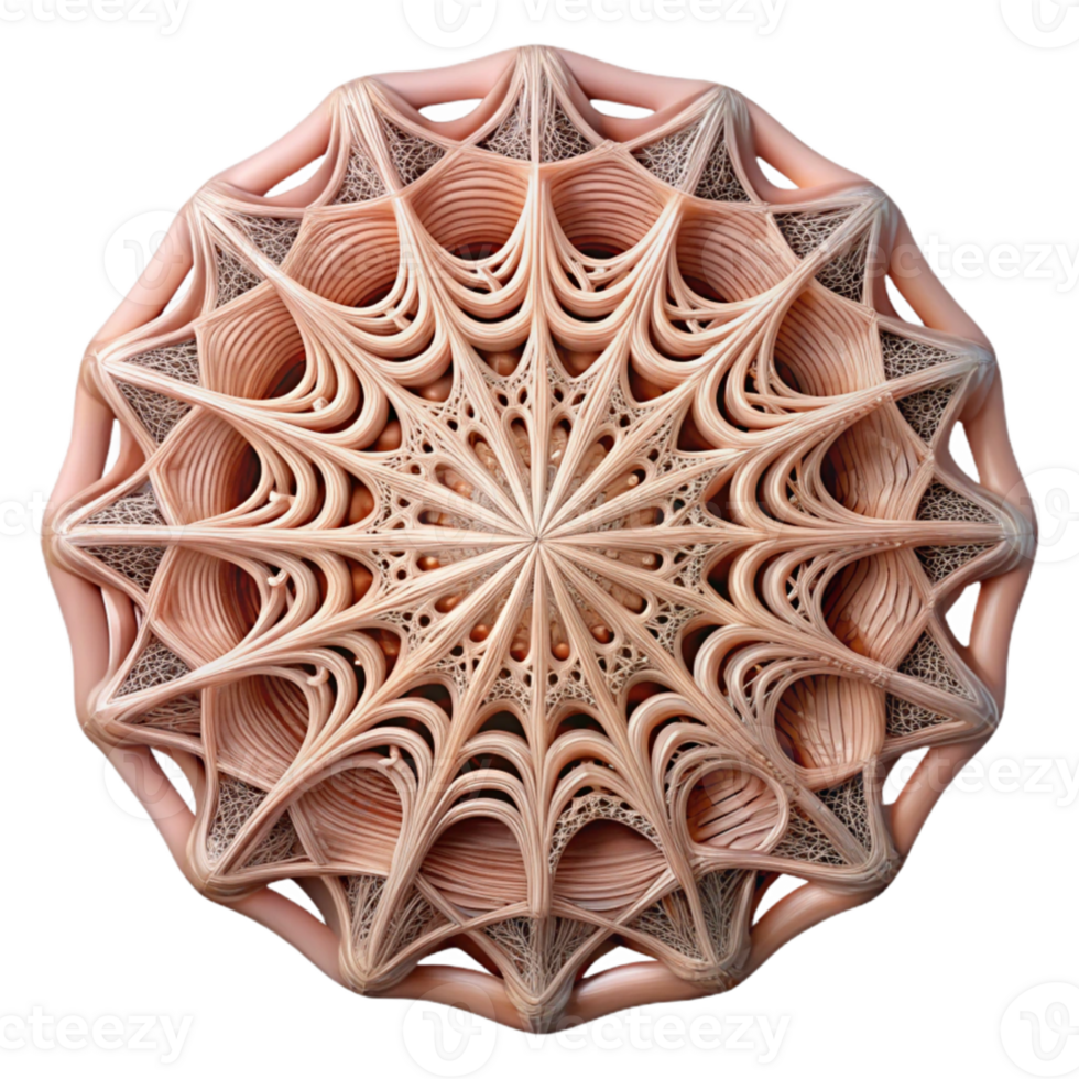 beautiful artistic A web of intricate lace-like patterns, illuminated by a soft, diffused light, resembling delicate embroidery, art nouveau style authentic png
