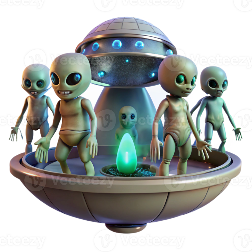 stunning creative A group of aliens exploring a derelict spaceship, dim lighting, eerie, horror style exclusive png
