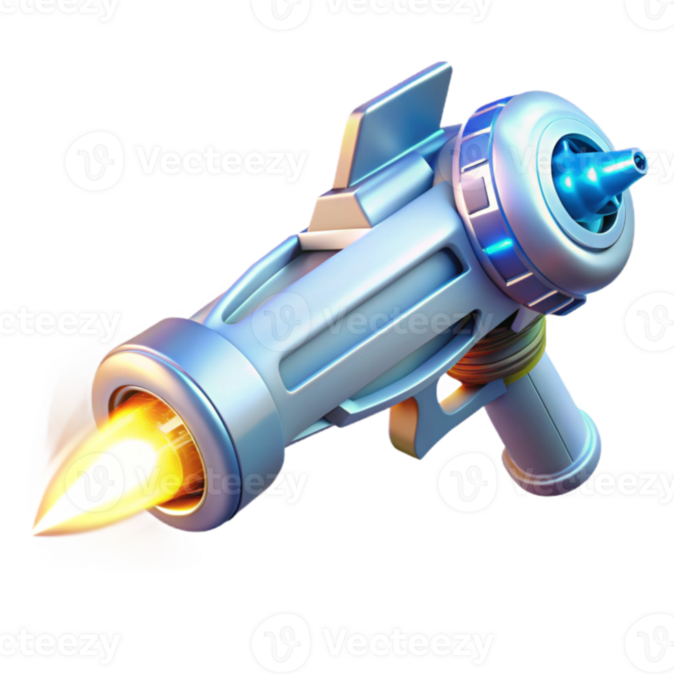 beautiful creative A futuristic weapon firing a beam of pure energy, illuminated by intense white light, in a sci-fi style high resolution png