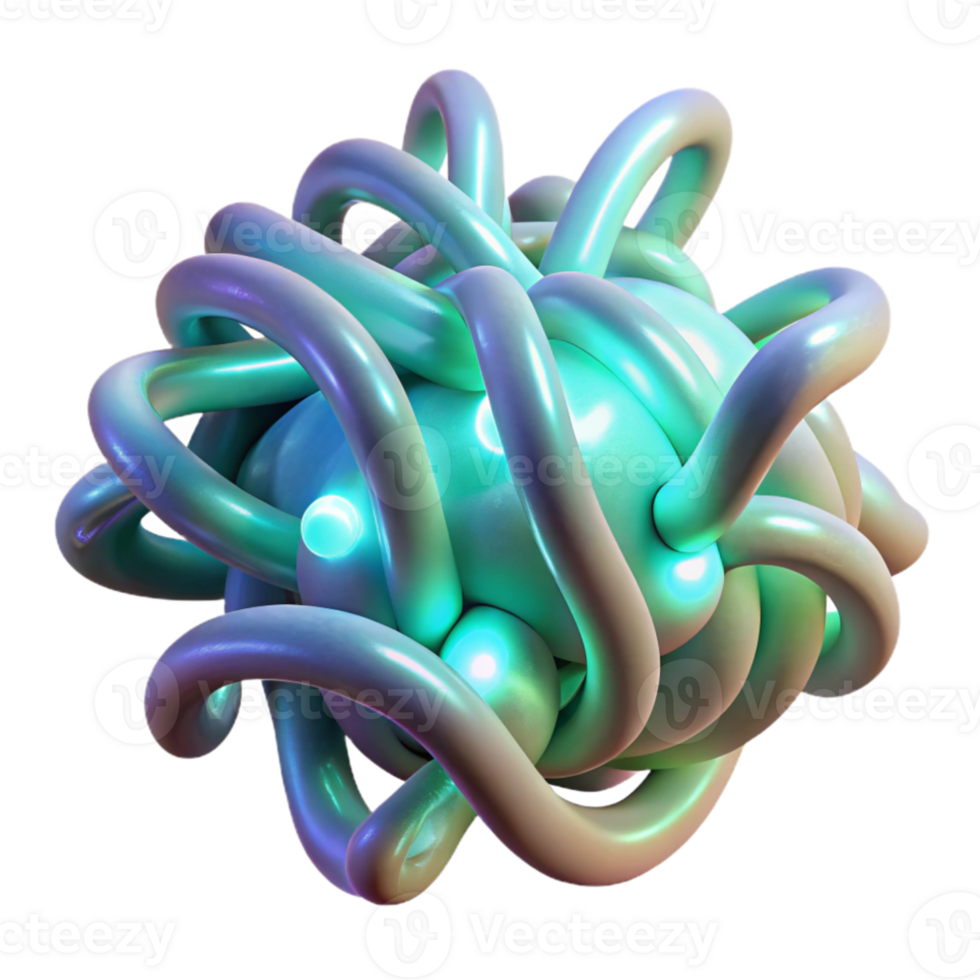 dramatic minimalist Intertwined, bioluminescent tendrils, emitting a pulsating, otherworldly glow, in a Bio-Art style original png