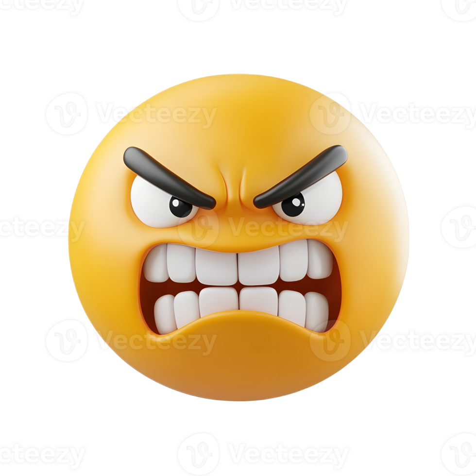 Angry Face with Symbols on Mouth Emoji Graphic png