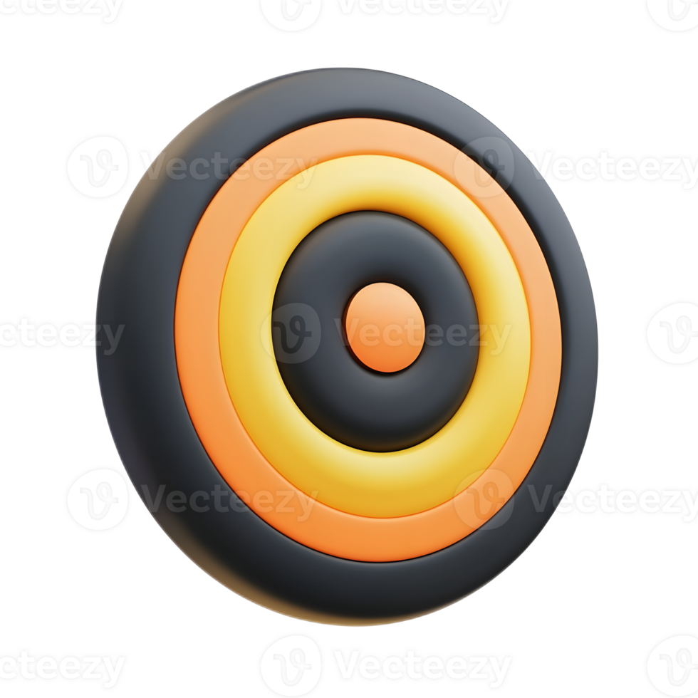 Minimalist Bullseye Target Symbol in Modern Geometric Design png