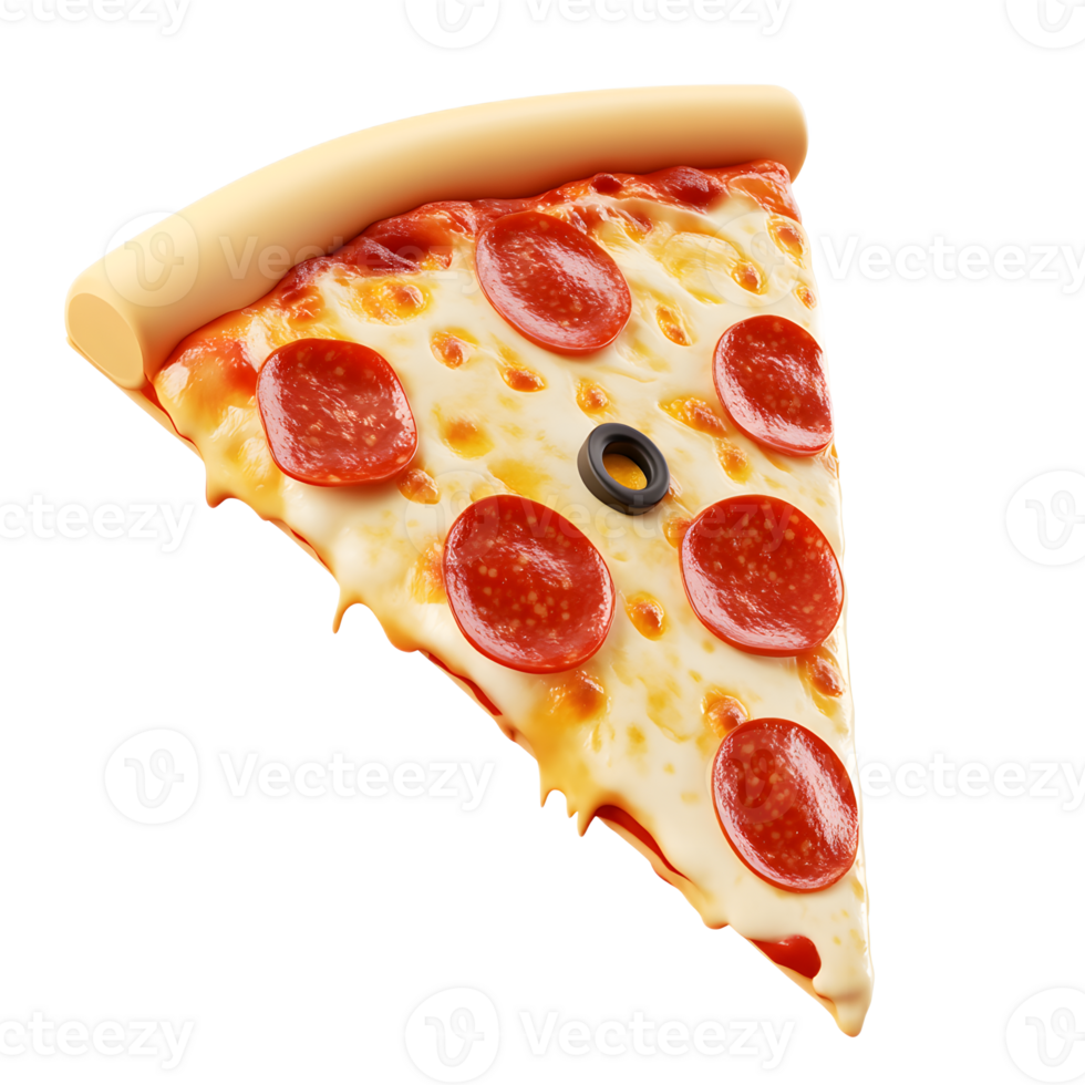 Delectable Slice of Savory Pepperoni Pizza with Melted Mozzarella and Tomato Sauce png