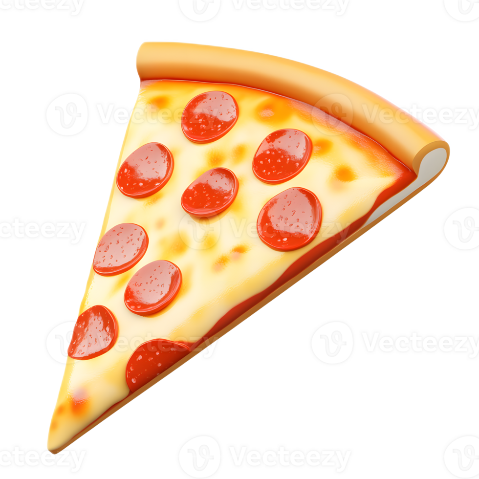 Delectable Pepperoni Pizza Slice with Melted Cheese and Tomatoes png
