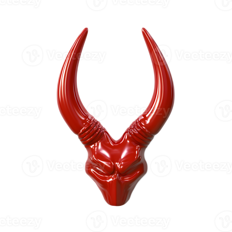 Intense Red Demonic Horns Gesture of Power and Intimidation png