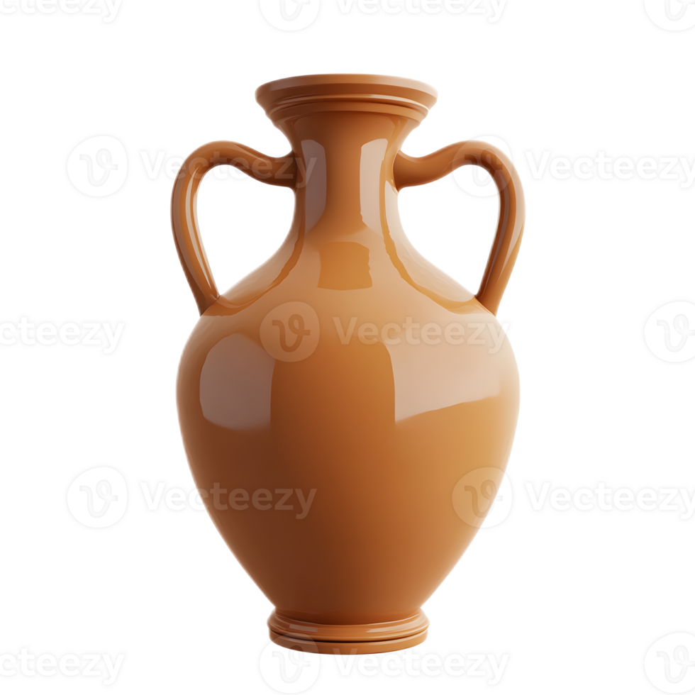 Amphora Ceramic Vase Emoji Isolated on White Background png