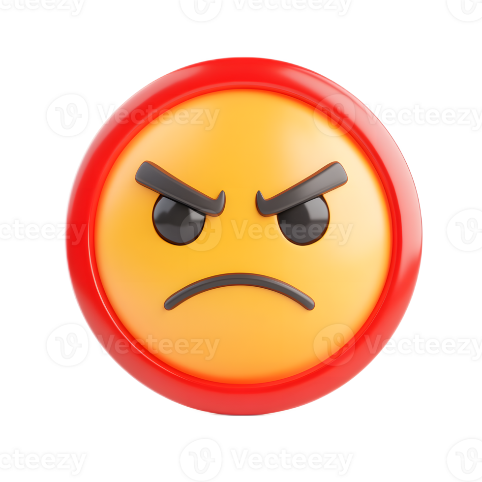 Angry Stop Sign Emoji for COVID 19 or Pandemic Awareness Design png