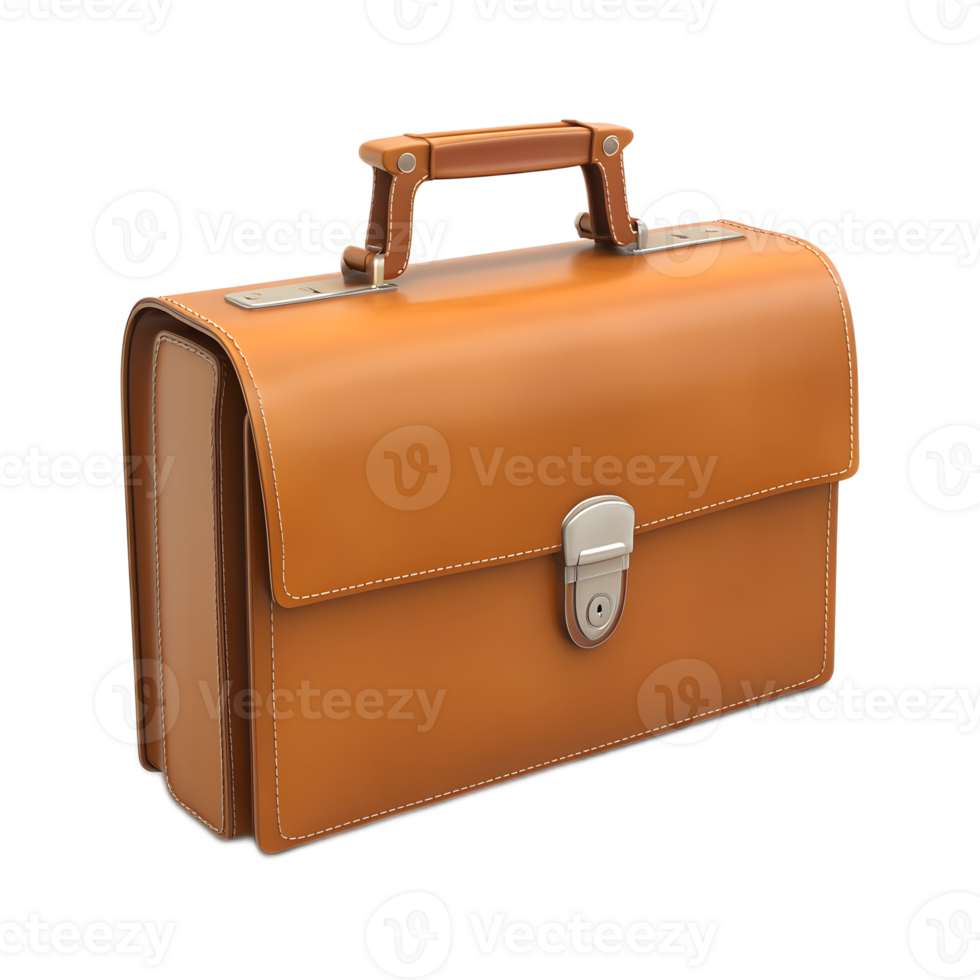Elegant Business Briefcase with Leather Design for Professional and Corporate Use png