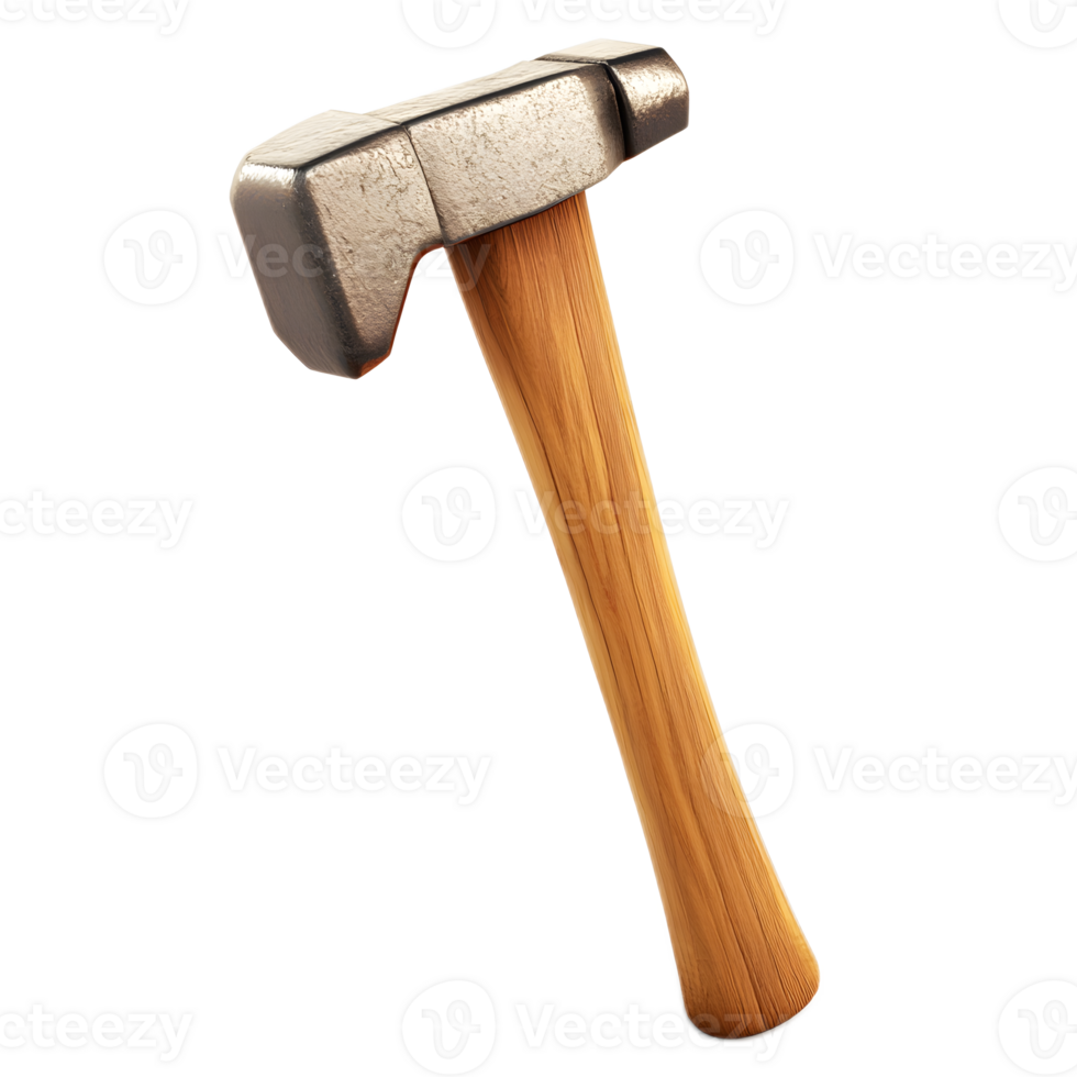 Hammer Tool Isolated on White Background Symbolizing Construction Repair and Manual Labor png