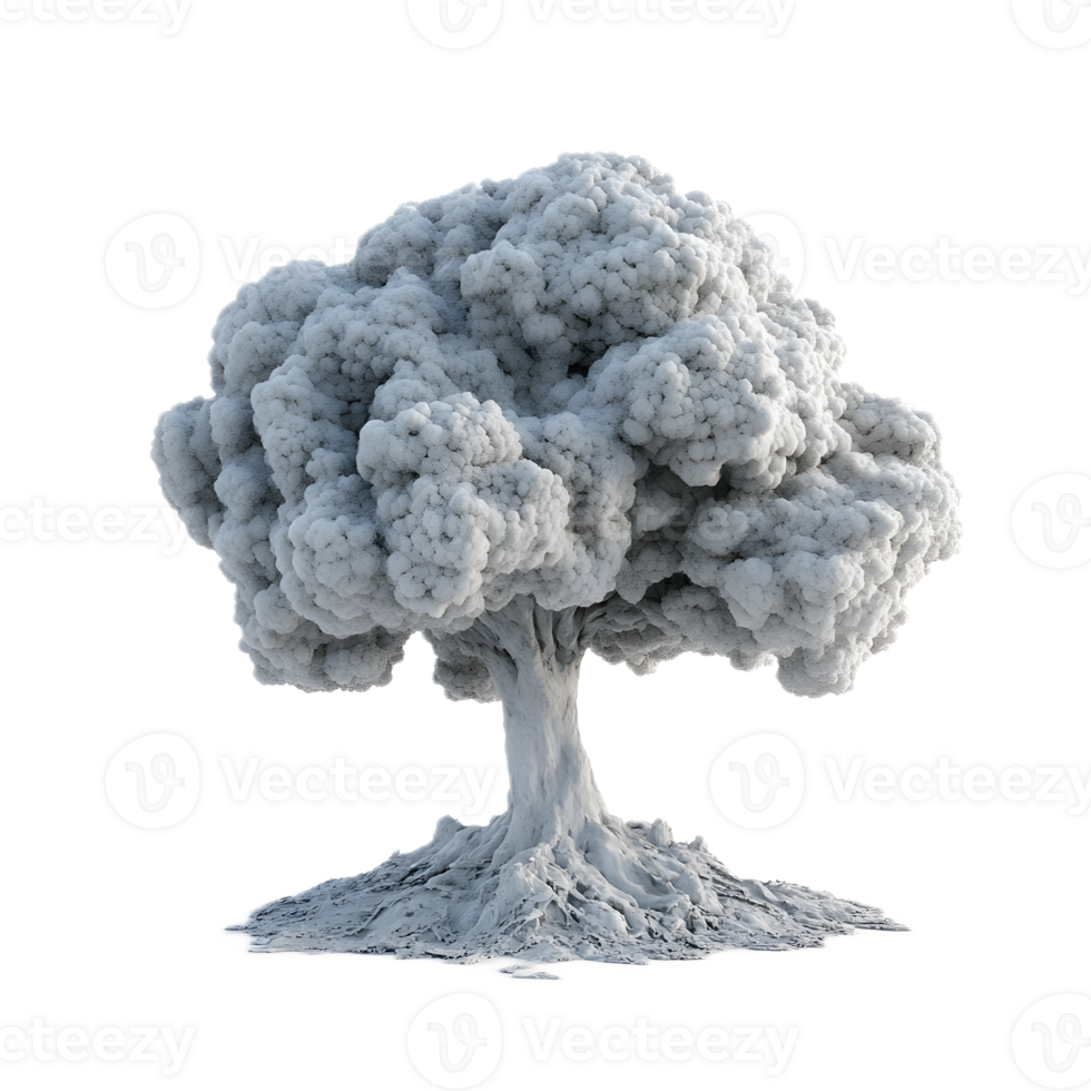 Massive Radioactive Mushroom Cloud Explosion Disaster in the Atmosphere png