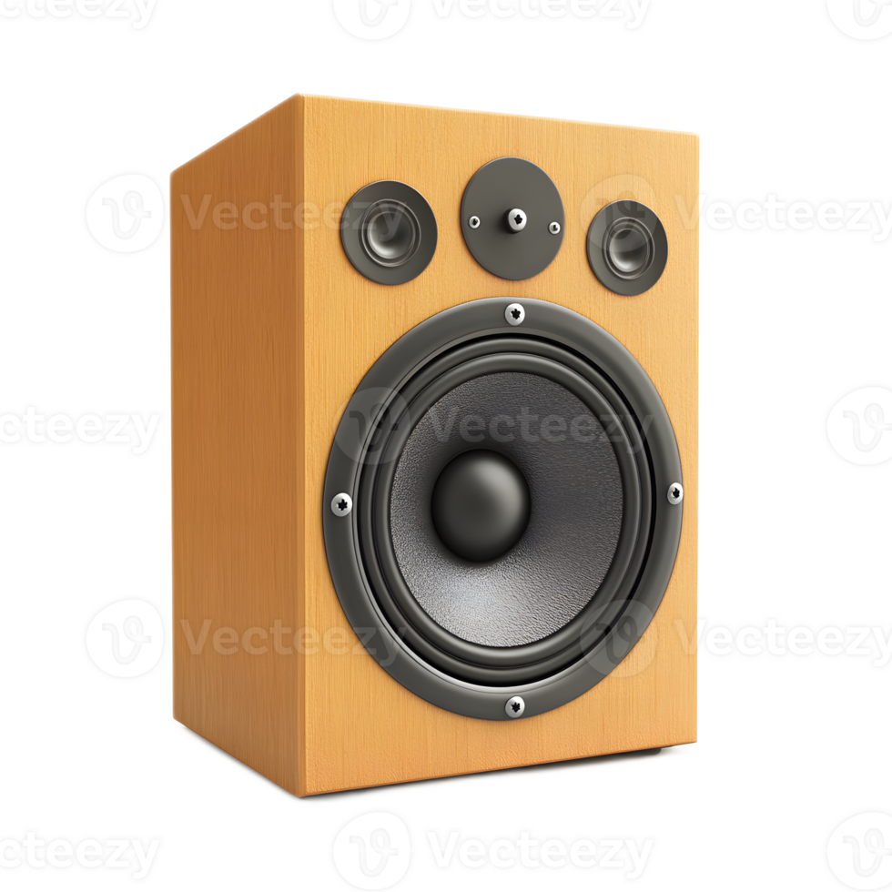 Muted Speaker in Minimalist 3D Rendered Design on White Background png