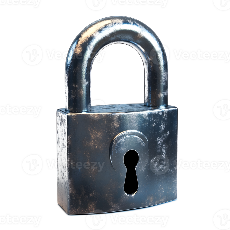 Secure Payment Lock Isolated on White Background png