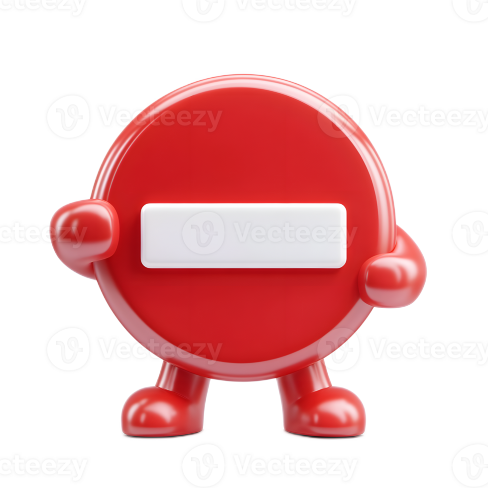 Stop Sign Emoji Pandemic Control Isolated on White Background png