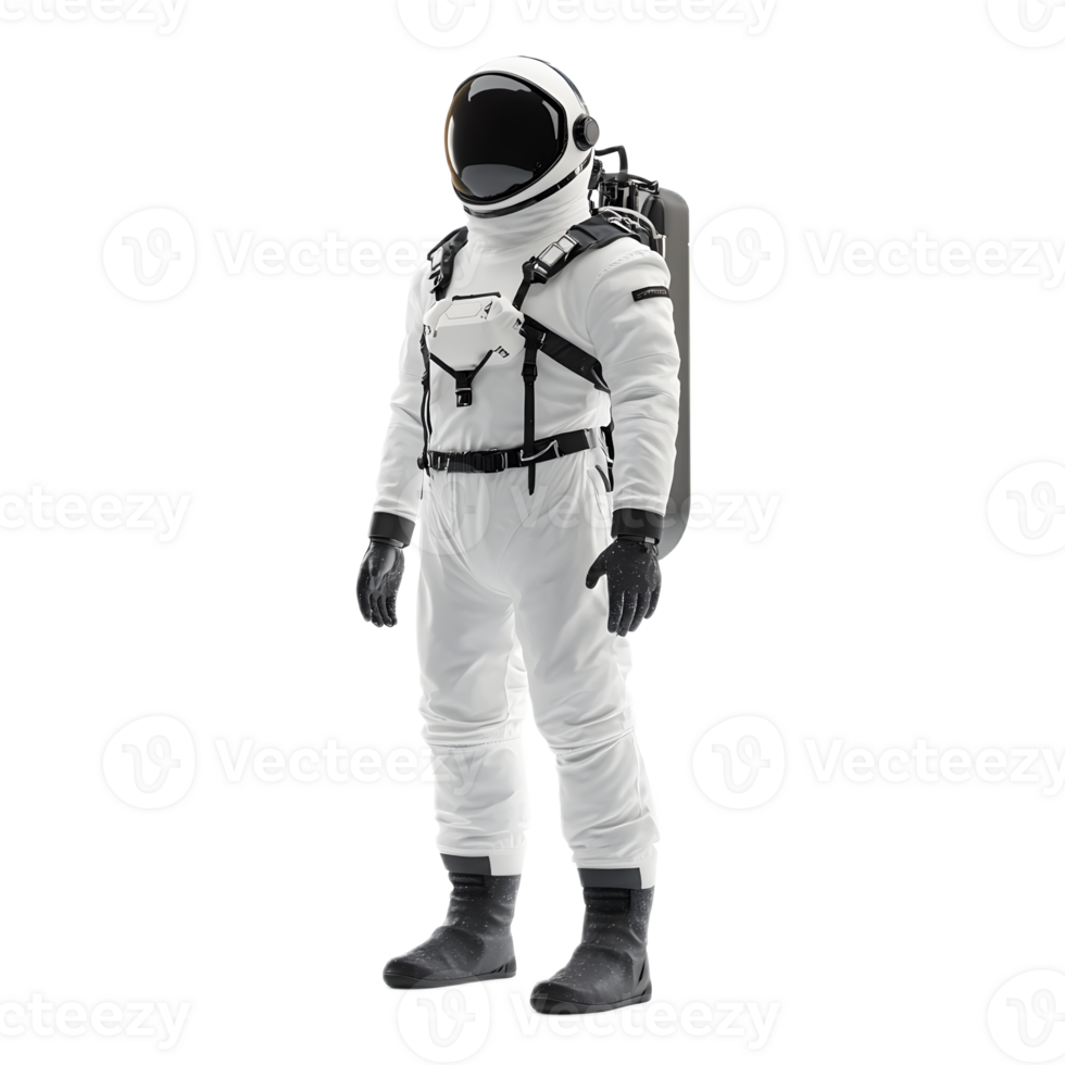 Astronaut in Futuristic Spacesuit for Extravehicular Space png