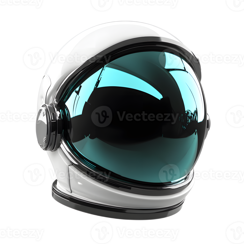 Futuristic 3D Rendering of Astronaut Helmet for Space and Science Discovery png
