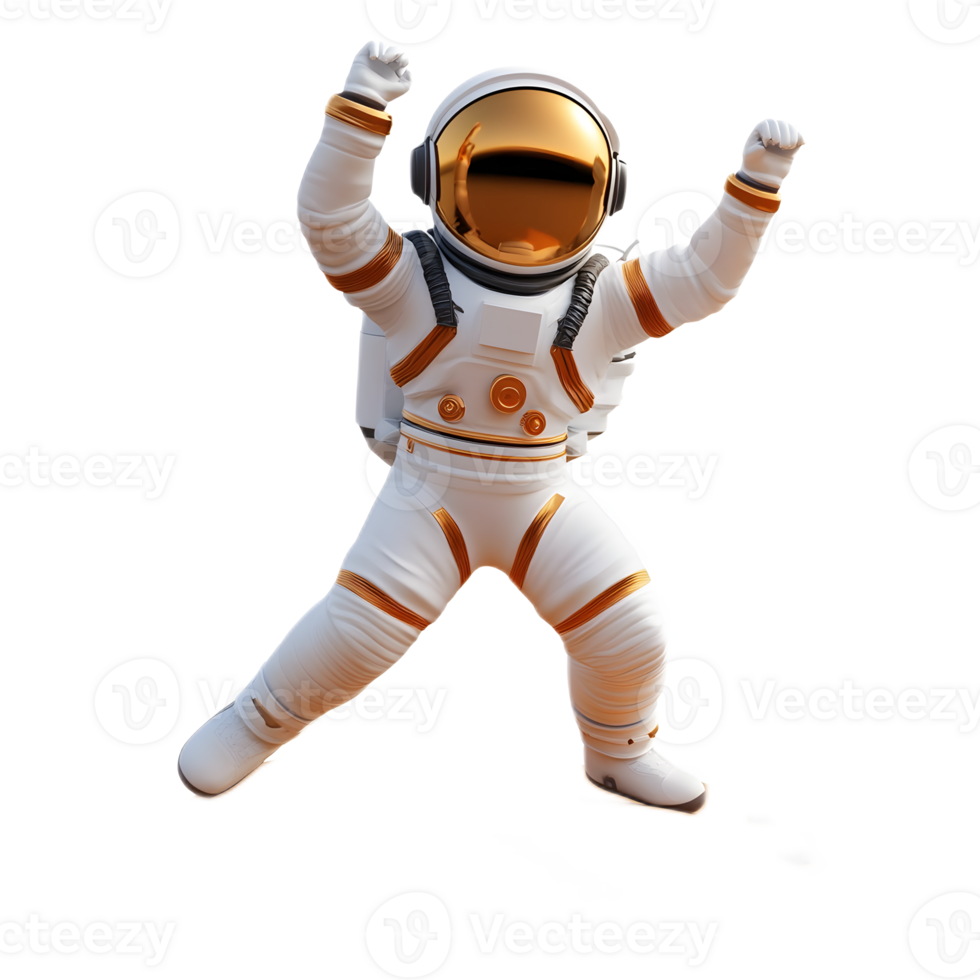 Astronaut Dances in the Boundless Expanse of Space png