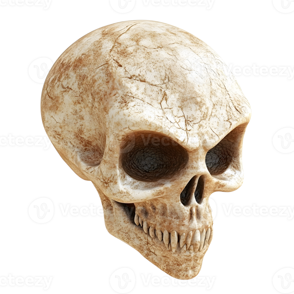 Alien Skull Fossil Mysterious Ancient Extraterrestrial Remains Discovery png
