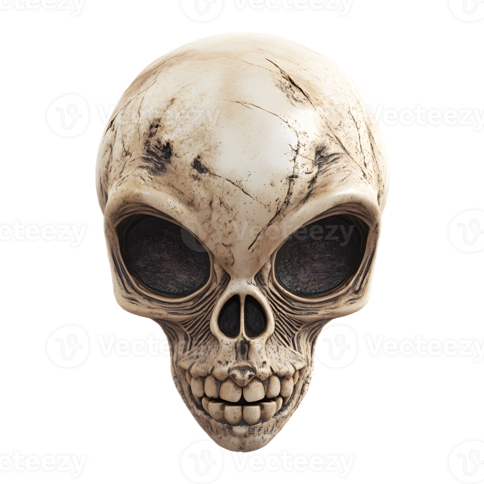 Alien Skull Fossil Unearthed Mysterious Extraterrestrial Archaeological Artifact Discovered png