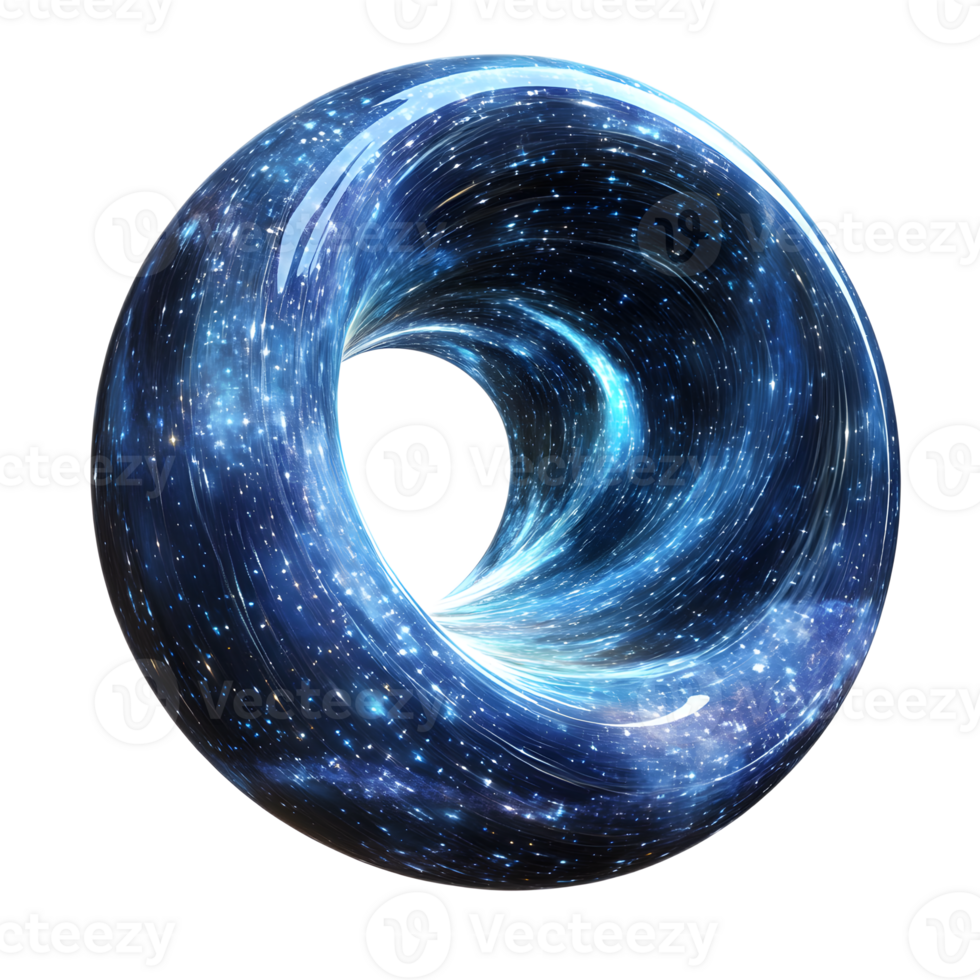 Cosmic Wormhole Luminous Portal to Otherworldly Dimensions png
