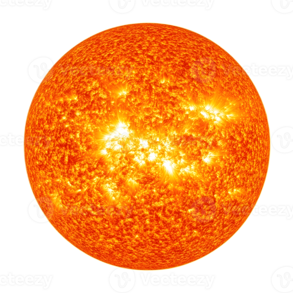 Fiery Sun with Spectacular Solar Flares Illuminating the Cosmic Atmosphere png