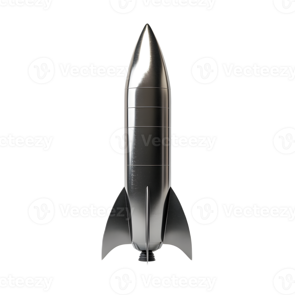 Powerful Rocket Spacecraft Launching into Futuristic Space png