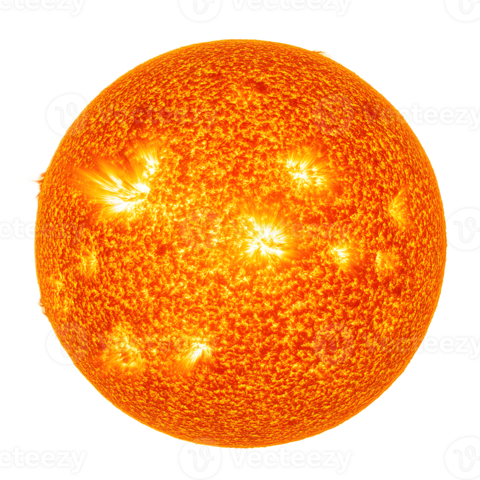 Fiery Sphere of Solar Flares Illuminating the Cosmos png