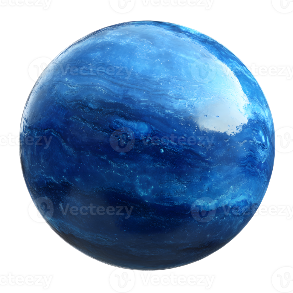 Mesmerizing Celestial Orb Explore the Depths of Neptune s Vibrant Blue Hues png
