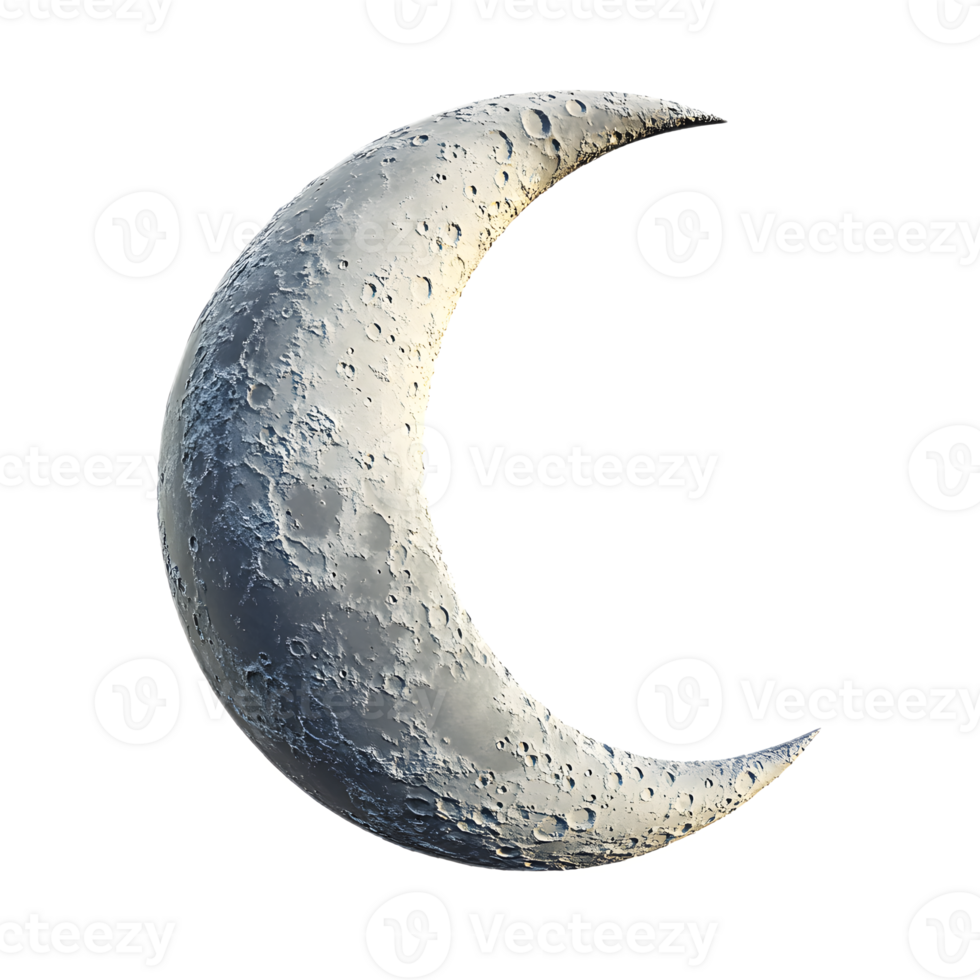 Stunning Crescent Moon Silhouette against Dramatic Atmospheric Backdrop png