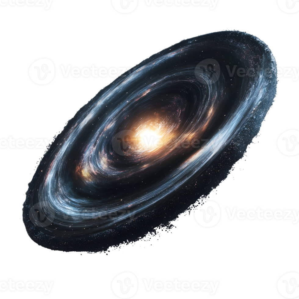 Mesmerizing Spiral Vortex of a Supermassive Black Hole with Luminous Accretion Disk in the Cosmic Abyss png