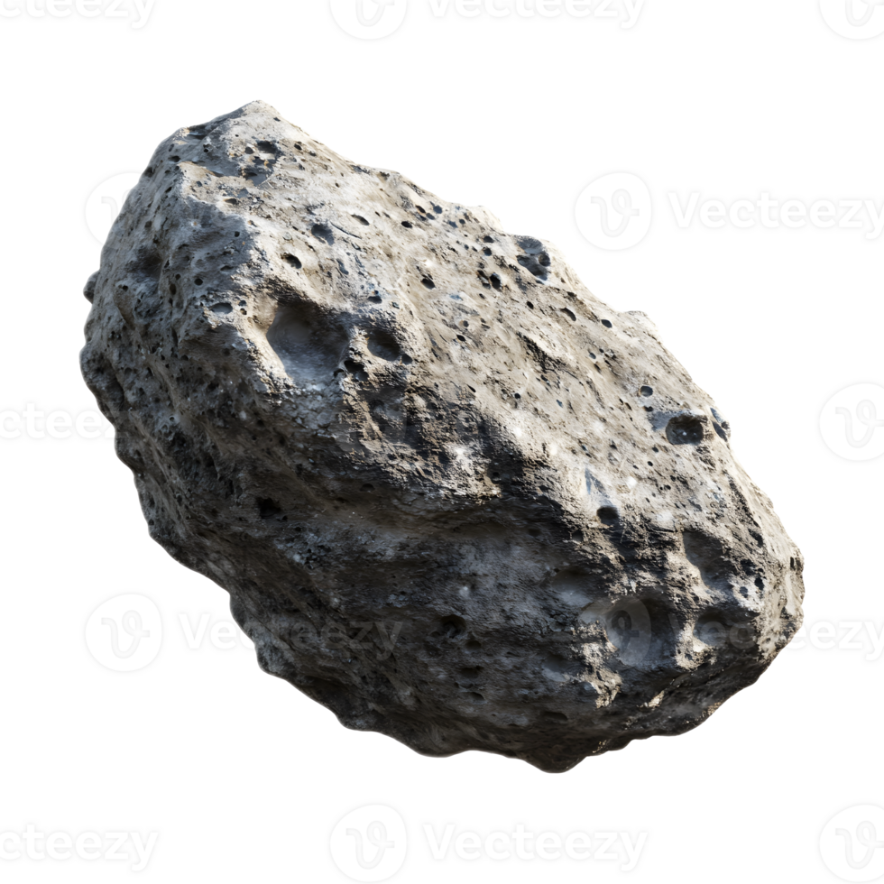Mysterious Floating Asteroid in the Vast Cosmic Landscape png