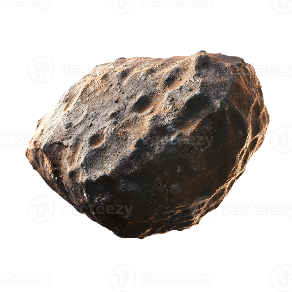 Massive Asteroid Floating in the Vast Expanse of the Cosmos png