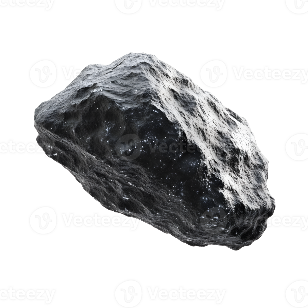 Majestic Asteroid Floating in the Captivating Vastness of Space png