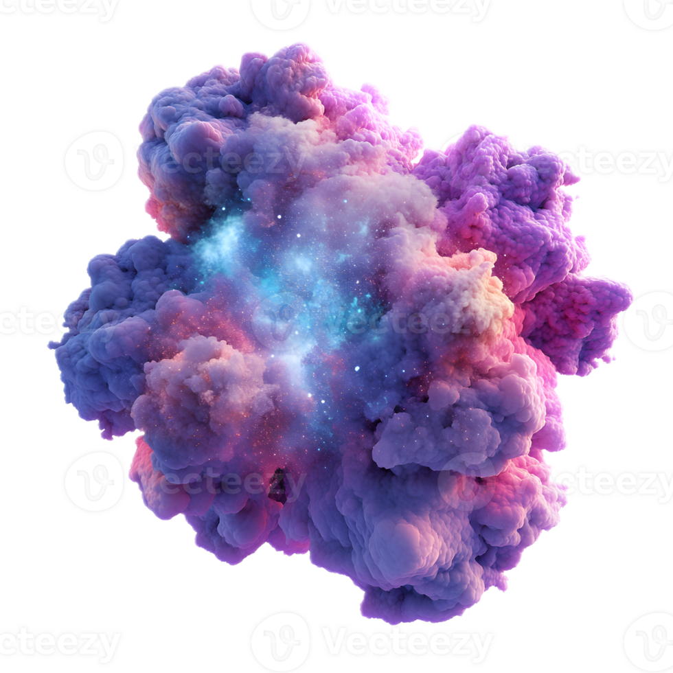 Vibrant Cosmic Explosion of Colorful Abstract Nebula in the Universe png