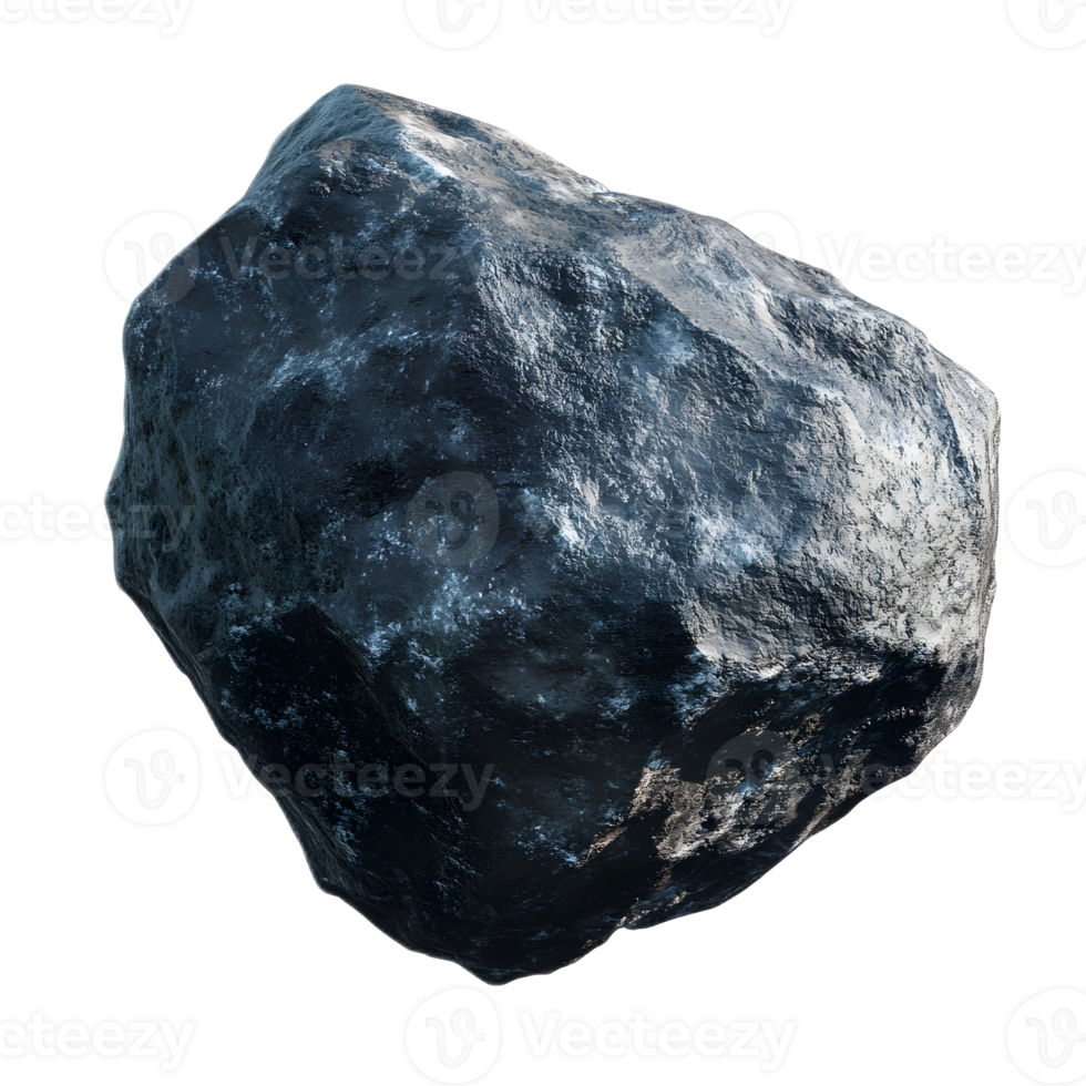 Mysterious Floating Asteroid in the Depths of the Cosmic Universe png