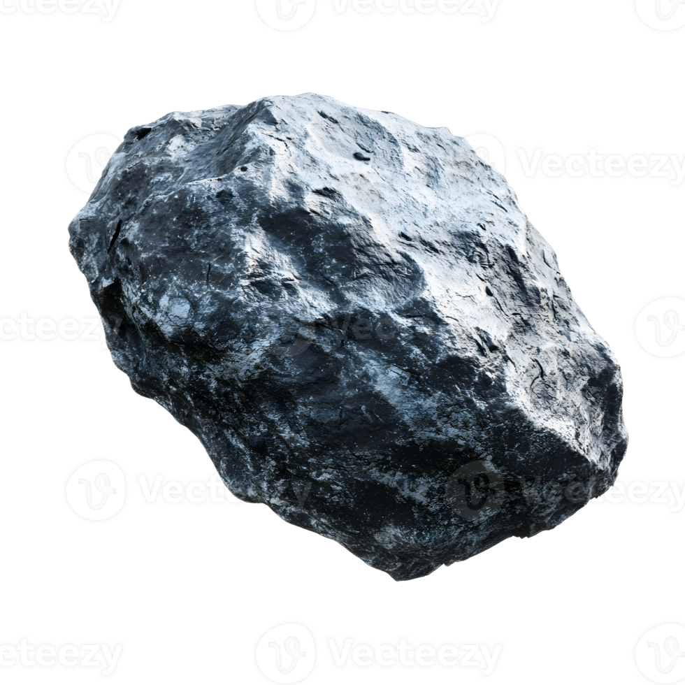 Gigantic Floating Asteroid Drifting Through the Vast Cosmic Void of Space png