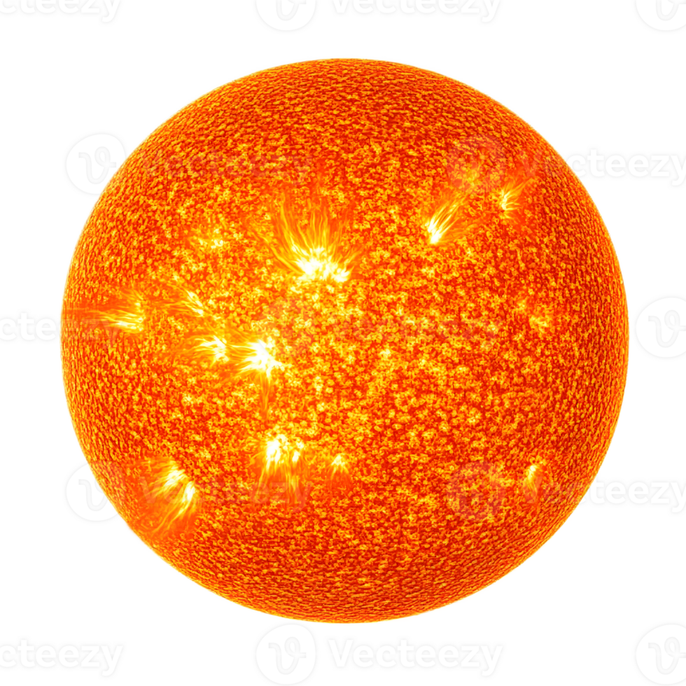 Intense Solar Flares Erupting from the Radiant Surface of the Sun png