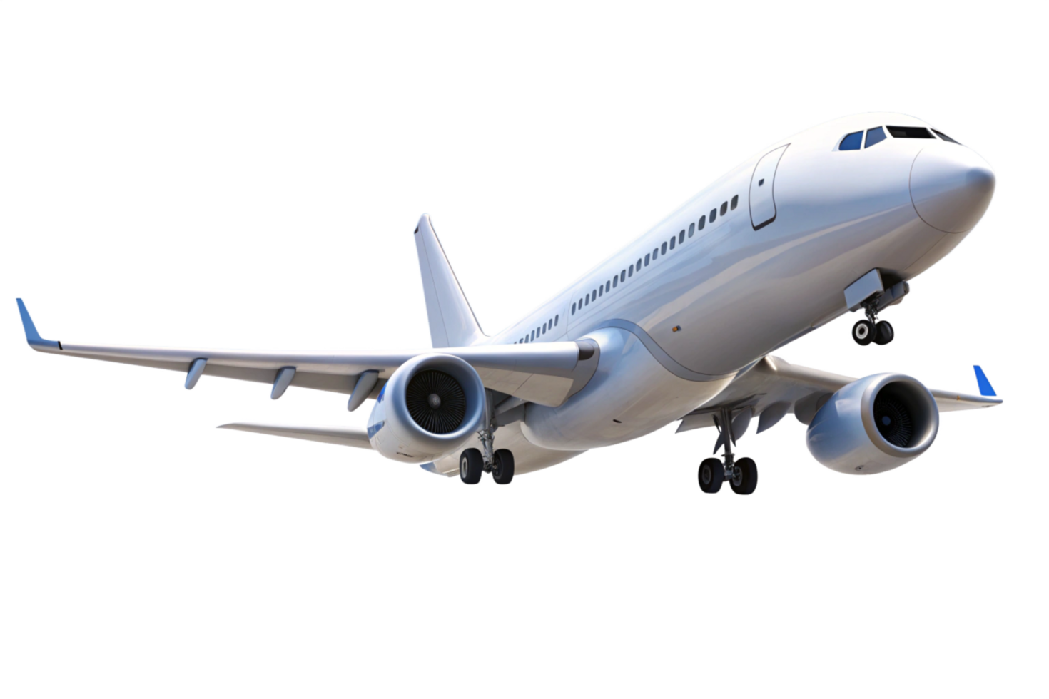 A Stunning View of a Passenger Airplane in Flight png