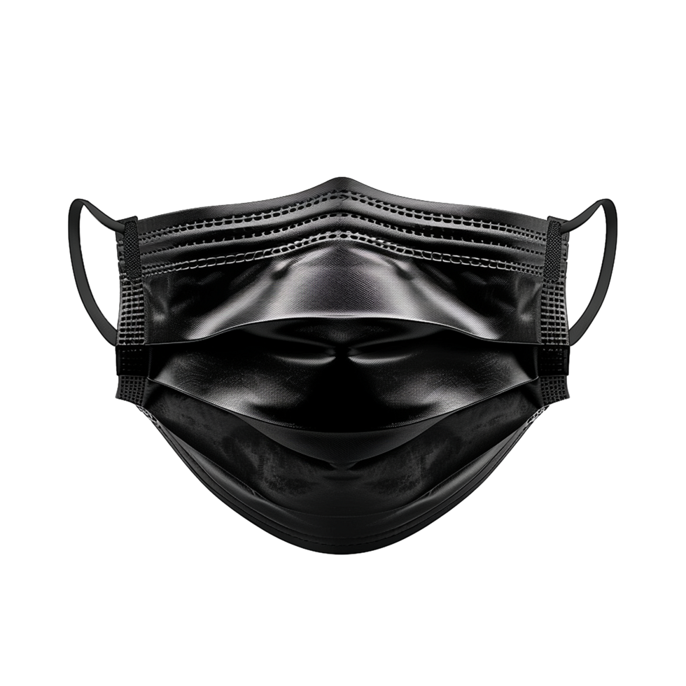Highquality Black Disposable Face Mask 3ply Protection Breathable Earloop Design for Safety and Health png